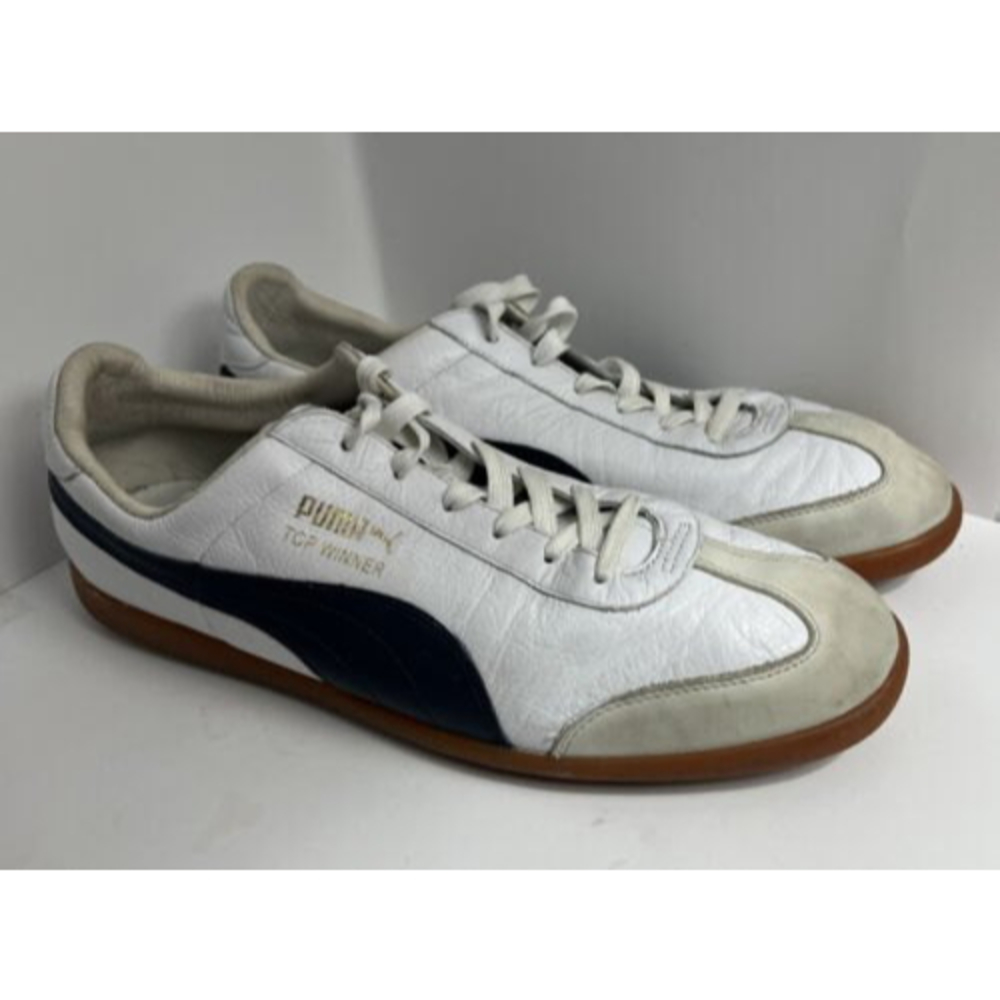 Puma Top Winner Mens sneaker Style# 350569 Size 8.5 WHITE